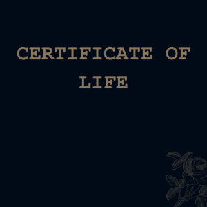 Certificate of Life