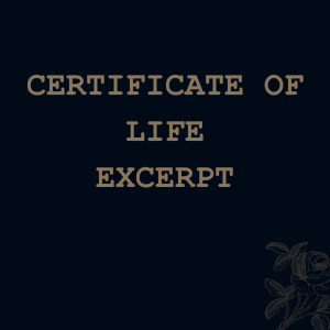 Certificate of Life (excerpt)