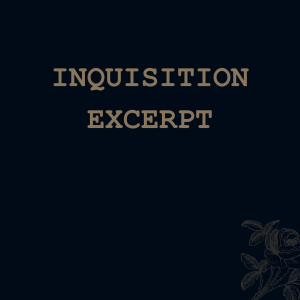 Inquisition (excerpt)