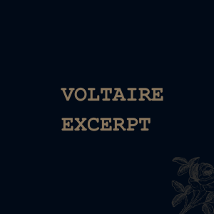 Voltaire (excerpt)