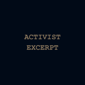 Activist (excerpt)